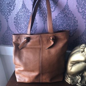 Banana Republic leather tote